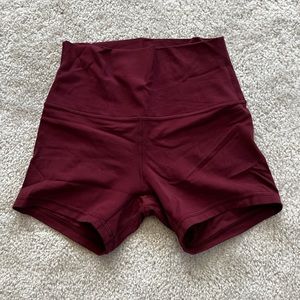 Lululemon Align Shorts 4” Red Merlot Size 6